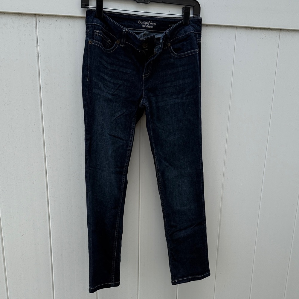 Simply Vera Vera Wang Indigo Skinny Jean Capris 2P